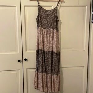 Natural Life brown/cream floral sundress size M